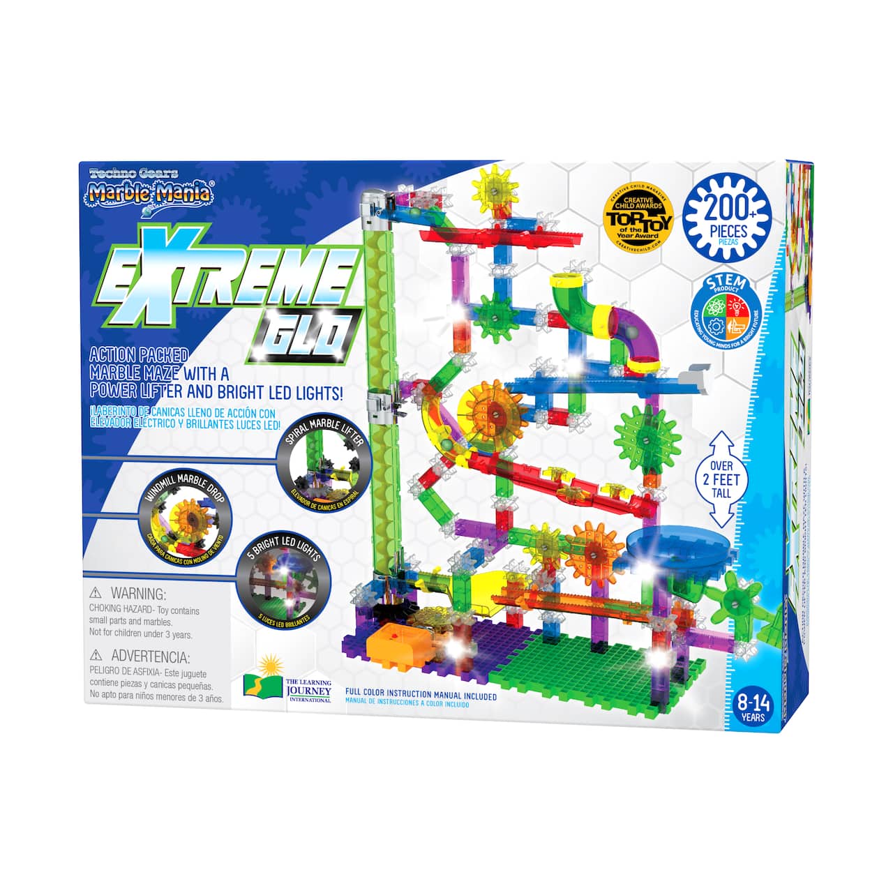 Techno Gears Marble Mania - Extreme Glo: 200+ Pcs